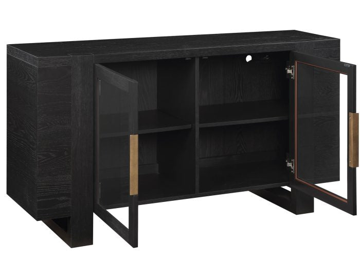 Reid 60″ Server/TV Stand Black Finish