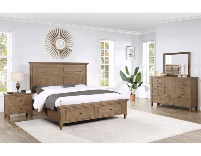 Riverdale Queen Bed-King Bed-Dresser-Mirror-Chest-Nightstand