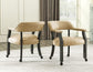 Rylie Game Dining Table & Chairs, Black Finish (48-inch Round Table Top)