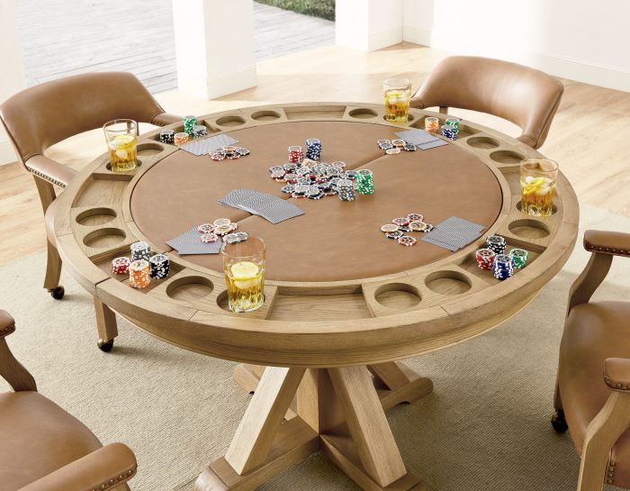 Rylie Game Dining Table & Chairs, Natural Finish