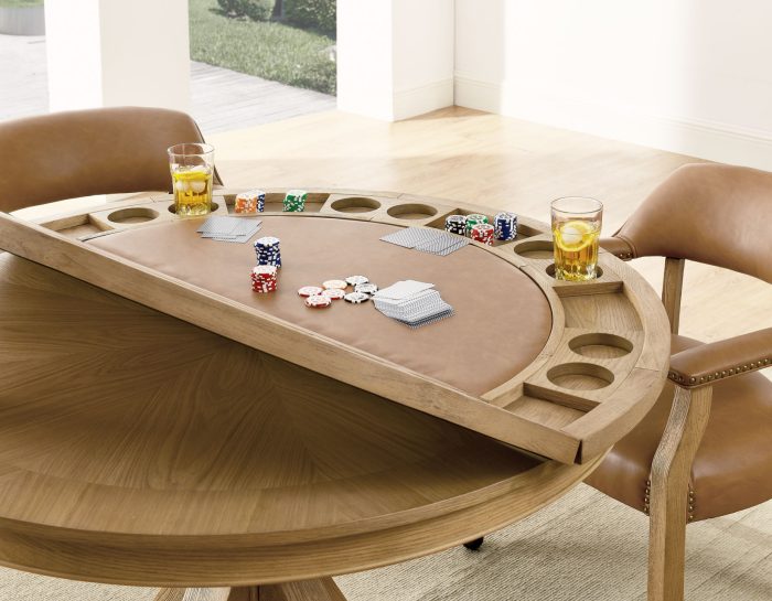 Rylie Game Dining Table & Chairs, Natural Finish