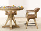 Rylie Gamet Counter Table & Counter Chairs, Natural Finish
