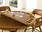Rylie Gamet Counter Table & Counter Chairs, Natural Finish