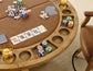 Rylie Gamet Counter Table & Counter Chairs, Natural Finish