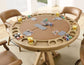 Rylie Gamet Counter Table & Counter Chairs, Natural Finish