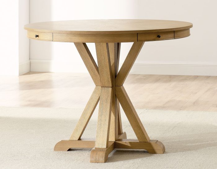 Rylie Gamet Counter Table & Counter Chairs, Natural Finish