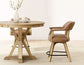 Rylie Gamet Counter Table & Counter Chairs, Natural Finish