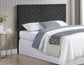 Tara Queen/Full Chevron Dark Gray Headboard