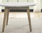 Vida 48″ Round White Marble Dining Table & Chairs