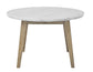 Vida 48″ Round White Marble Dining Table & Chairs