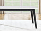 Vida White Marble Dining Table-Chairs-Bench (72 x 40 Table top size)