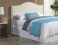 Zoe Queen/Full Cream Vegan Leather Headboard