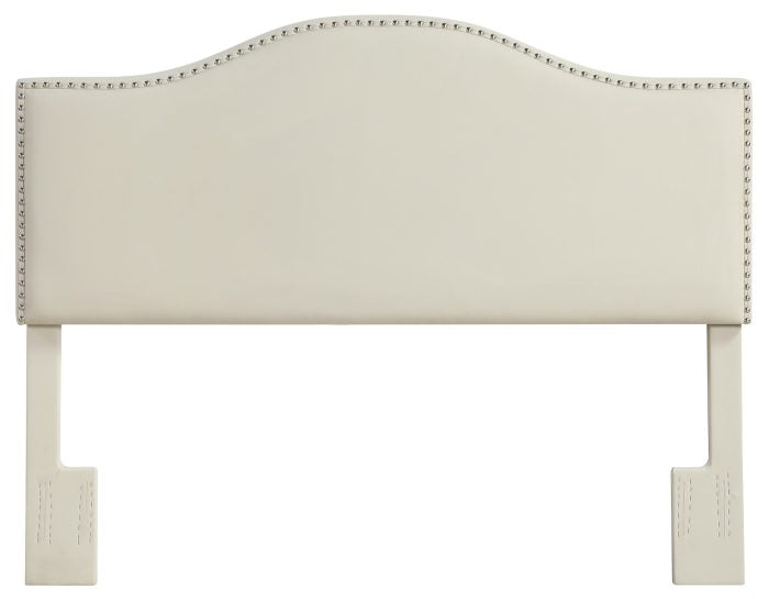 Zoe Queen/Full Cream Vegan Leather Headboard