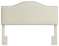 Zoe Queen/Full Cream Vegan Leather Headboard