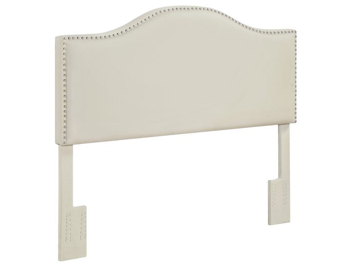 Zoe Queen/Full Cream Vegan Leather Headboard