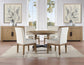 Aubrey 54″ Round Dining Table-Chairs-Driftwood