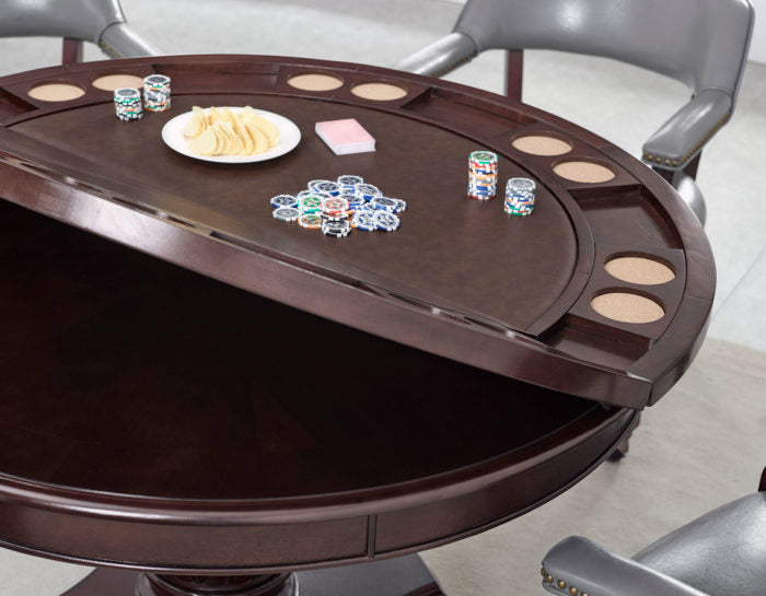 Tournament Game Table and Chairs, Gray