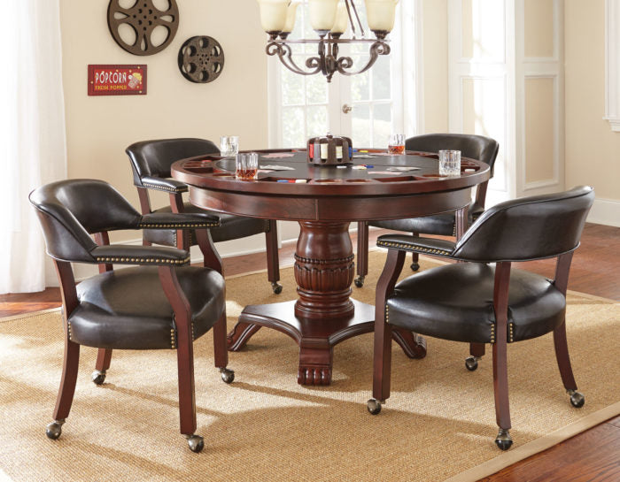 Tournament Game Table and Chairs, Black