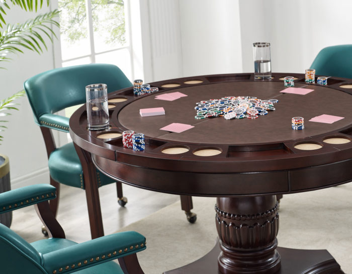 Tournament Game Table and Chairs, Teal