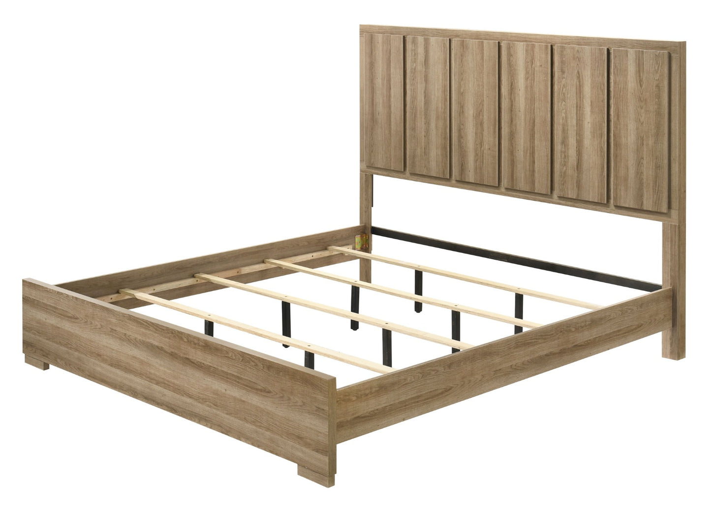 0332 Bedroom Bed-Chest-Nightstand-Dresser-Mirror