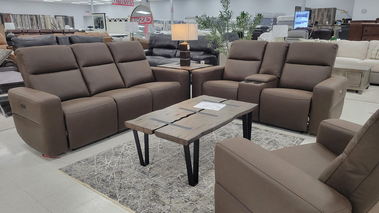 Cocoa Dual Power Reclining Sofa-Loveseat & Chair