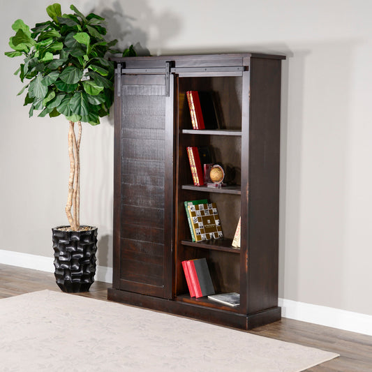 Bookcase W/ Barn Doors
