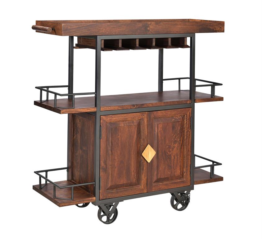 Tram Brown Wine Trolley
