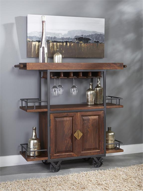 Tram Brown Wine Trolley