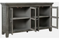 Gray 4 Door Low Cabinet