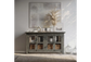 Gray 4 Door Low Cabinet