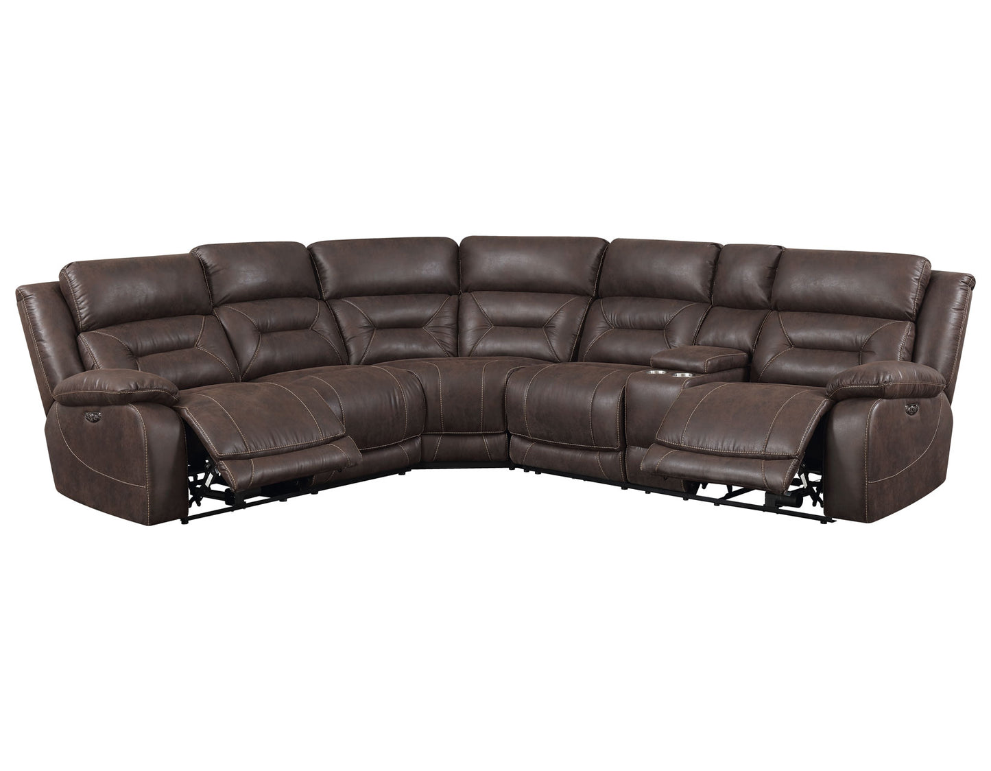 Aria 3pc Dual-Power Reclining Sectional