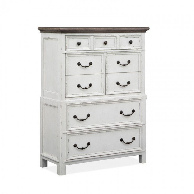 Bellevue Manor King Bed, Dresser, Mirror, Chest & Nightstand Set