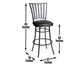 Stellan 30″ Bar Stool, Swivel