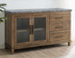 Grayson Gray Marble Top Server