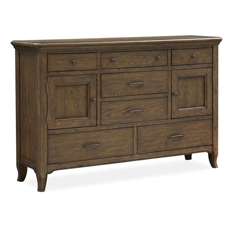 Roxbury Manor King Bed, Dresser, Mirror, Chest & 2 Nightstand Set
